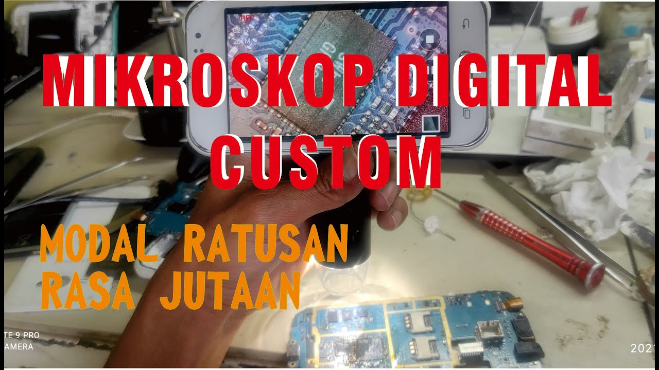 Membuat Mikroskop Digital Murah Meriah. Mikroskop Dari HP Bekas.
