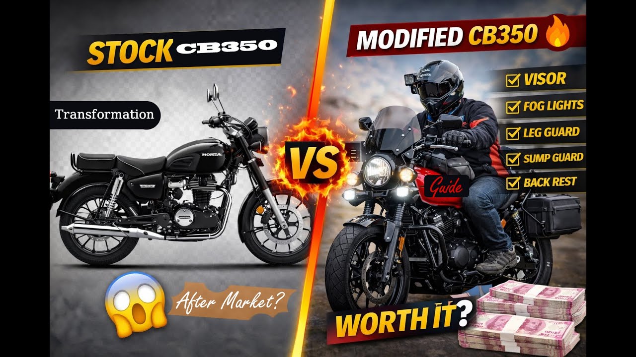I Modified My Honda CB350C – Best Accessories for Daily & Touring (2026) | Applicable RS | Hn'ess