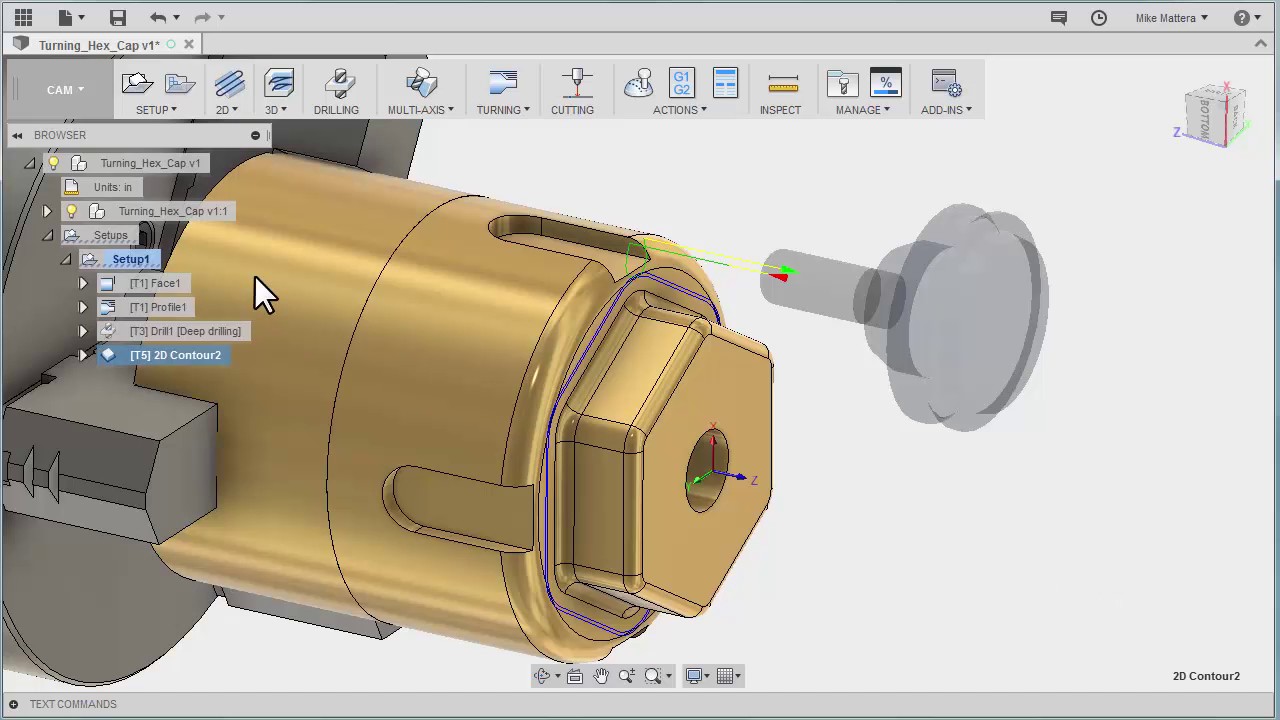 Fusion CAM Live Turning Series 05 - Face Milling
