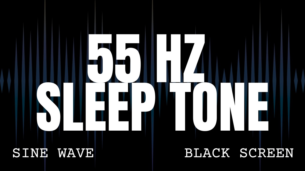 LOW Frequency For Deep Sleep - Sine Wave Ambience - 8 Hours Black Screen