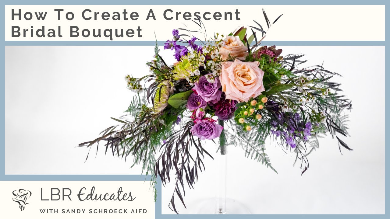 How To Create A Crescent Bridal Bouquet