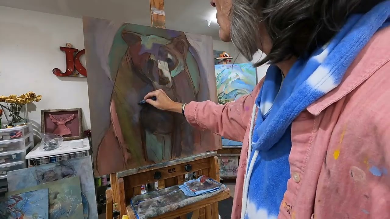 Square Bear painting start