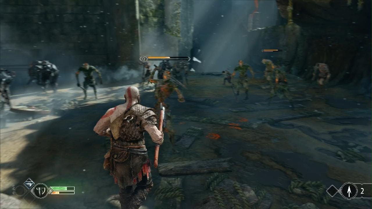 God of War_Fight with fire soldiers 