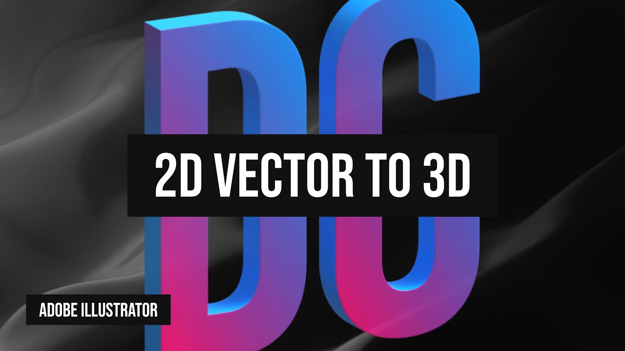 Adobe Illustrator: преобразование 2D-вектора в 3D-объект