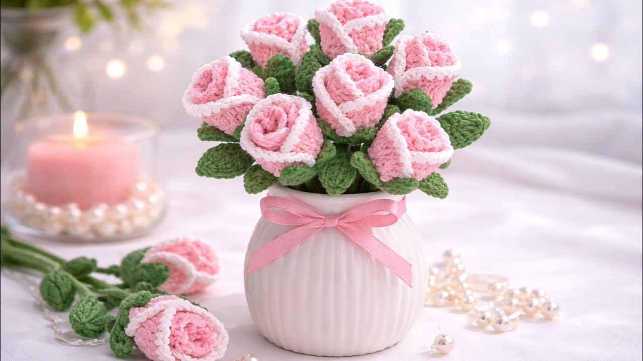 👀🌸✨️ Beautiful Crochet Flower 🌸 Easy Step-by-Step Tutorial for Beginners