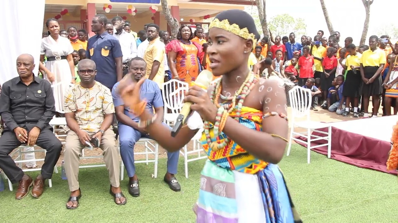 Beautiful School Girl Recites Poem Perfectly
