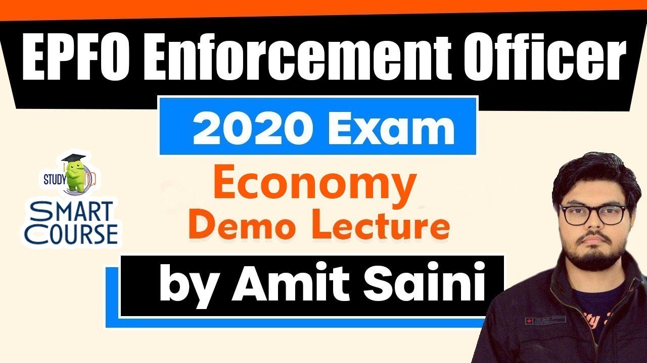 Economy for EPFO Enforcement Officer 2020 Exam - EPFO 2020 DEMO Lecture