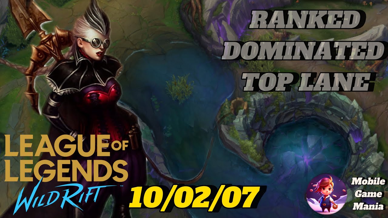 LEAGUE OF LEGENDS WILD RIFT | ONESHOT VAYNE | VAYNE DOMINATED THE TOP LANE