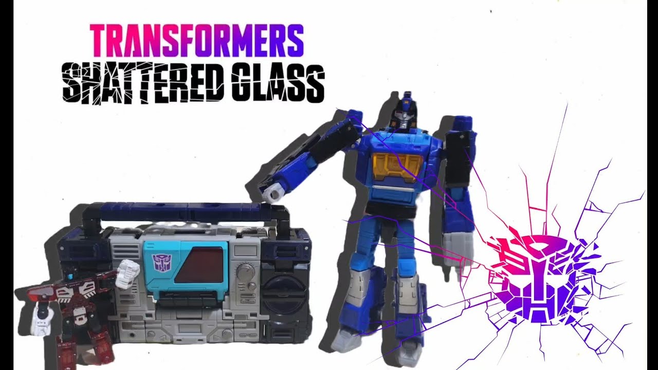 Transformers SHATTERED GLASS Autobot Blaster, Rewind, & Blurr Review