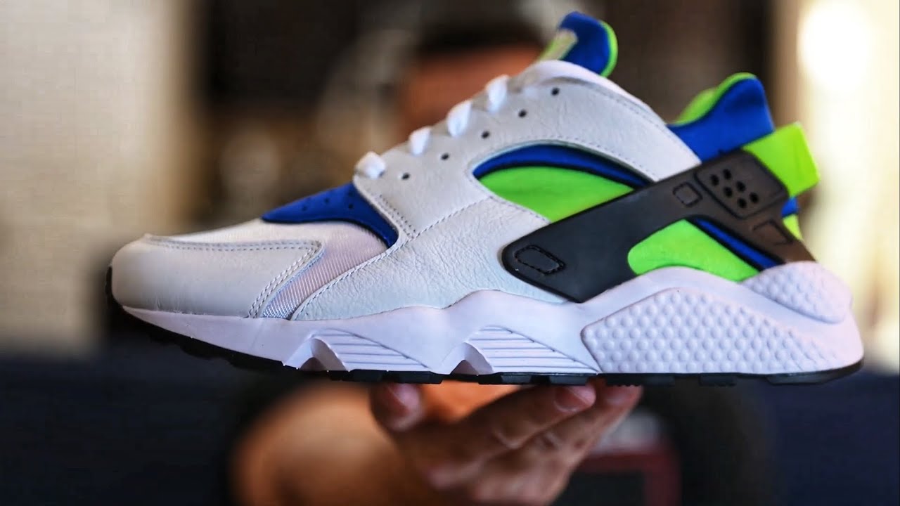 NIKE AIR HUARACHE SCREAM GREEN REVIEW & ON FEET!