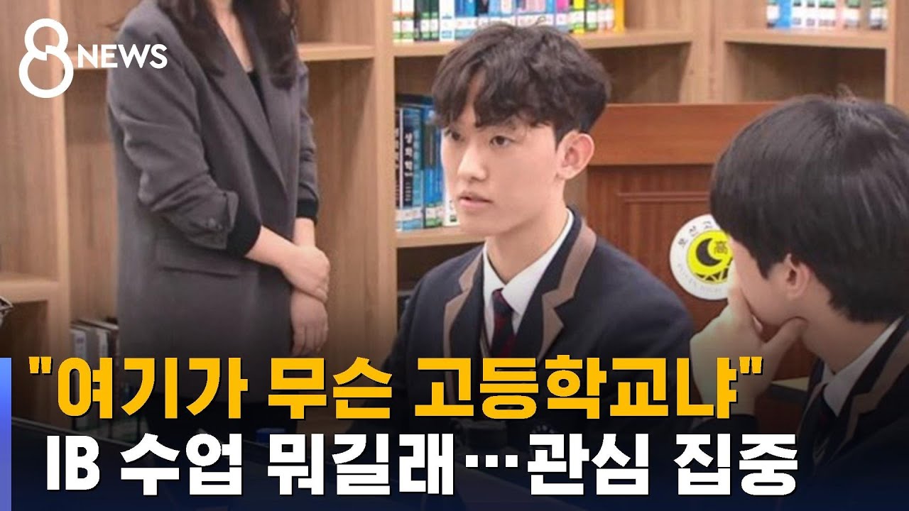 수능 안 보고 대학 간다? IB 수업 뭐길래…관심 집중 / SBS 8뉴스