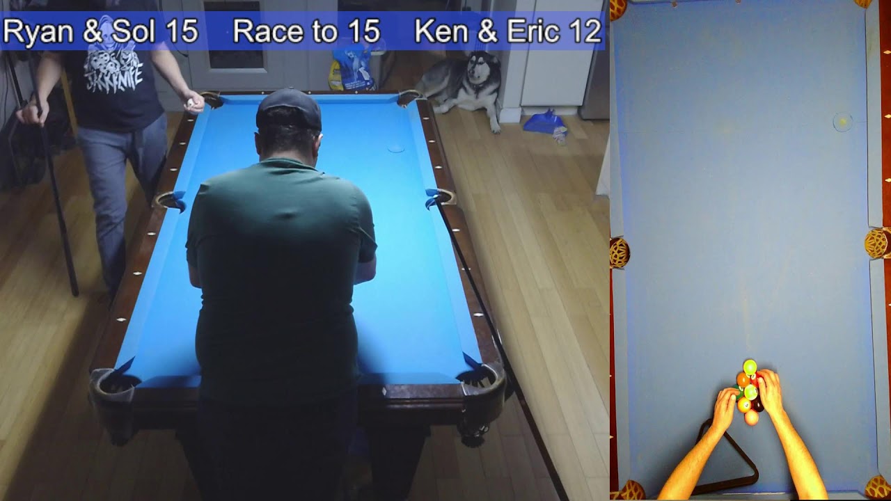 Ryan and Sol vs Ken and Eric #10ball #pool #billiards