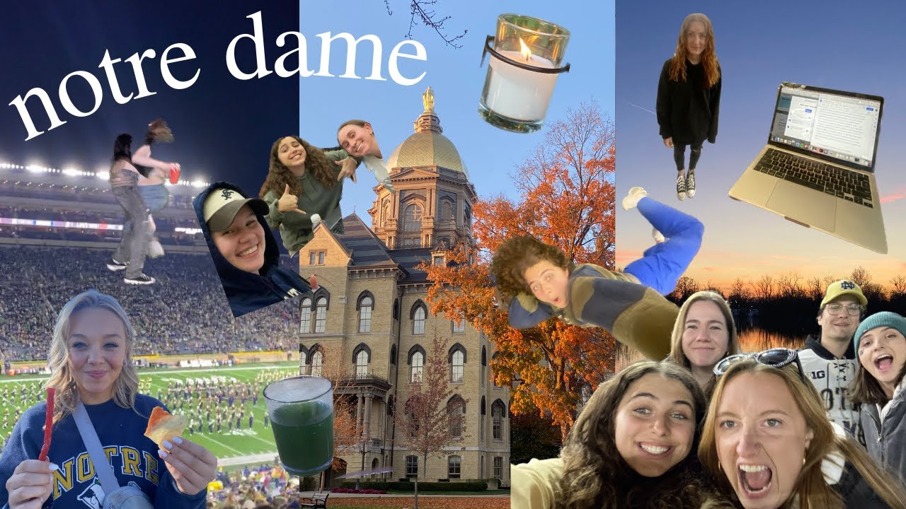 week in my life @notredame // sophomore fall camcorder vlog