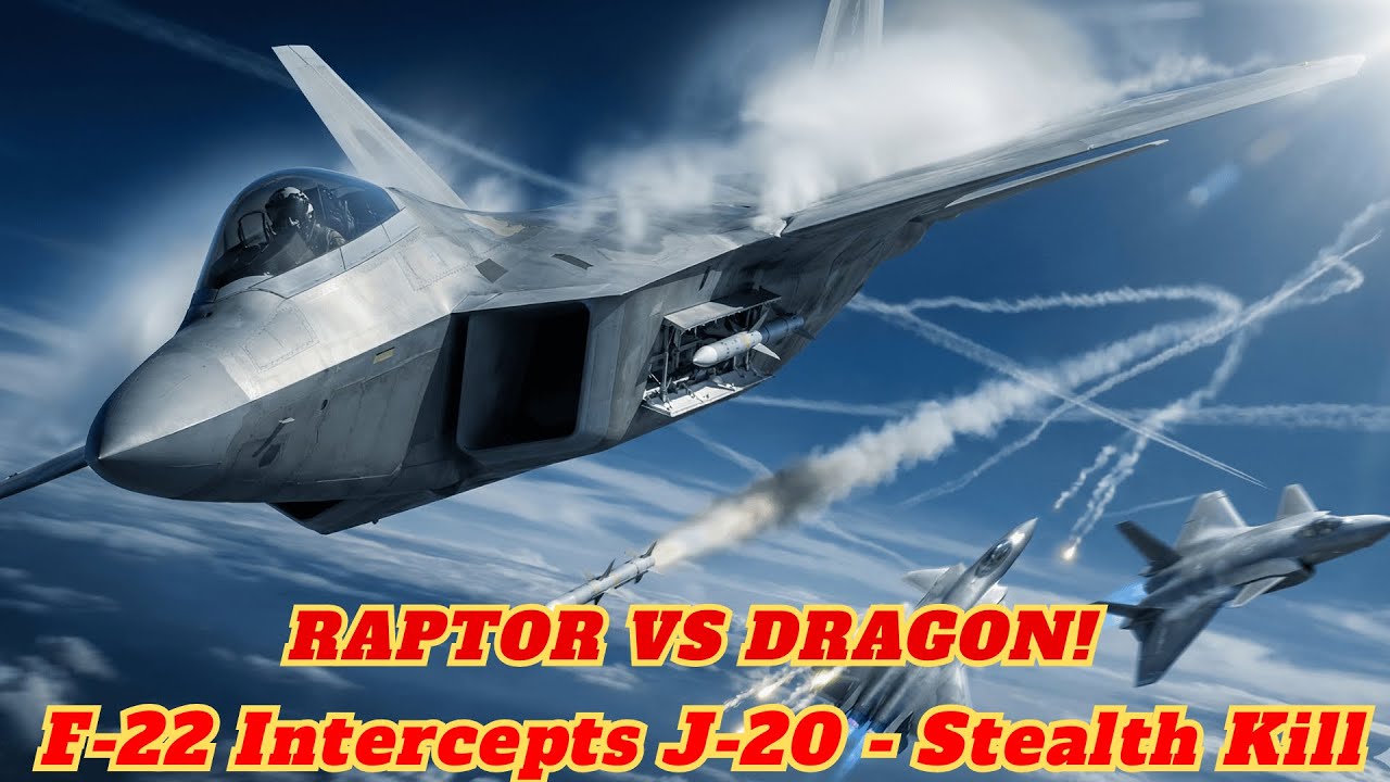 STEALTH CLASH! F-22 Raptors Ambush J-20s - Dogfight Ends In 3 MIN!