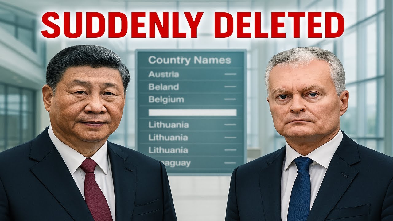 Lithuania Challenges China, Beijing Deletes It From ALL Trade Systems Overnight
