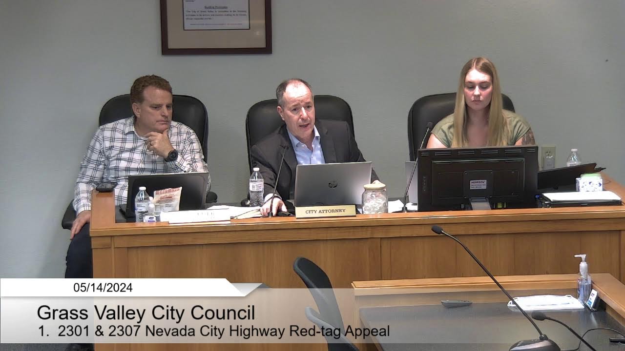 Grass Valley City Council Special Meeting May 14, 2024