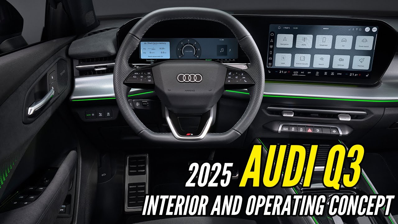2025 Audi Q3 Interior Controls – New Steering Column Switch & Digital Cockpit Explained | AUTOBICS