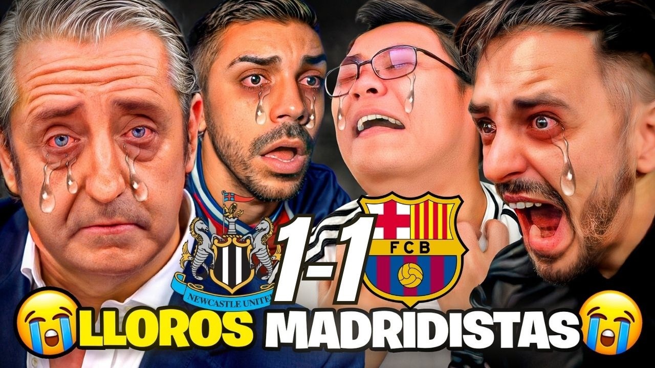 😂LOS MEJORES LLOROS MADRIDISTAS al NEWCASTLE 1-1 FC BARCELONA