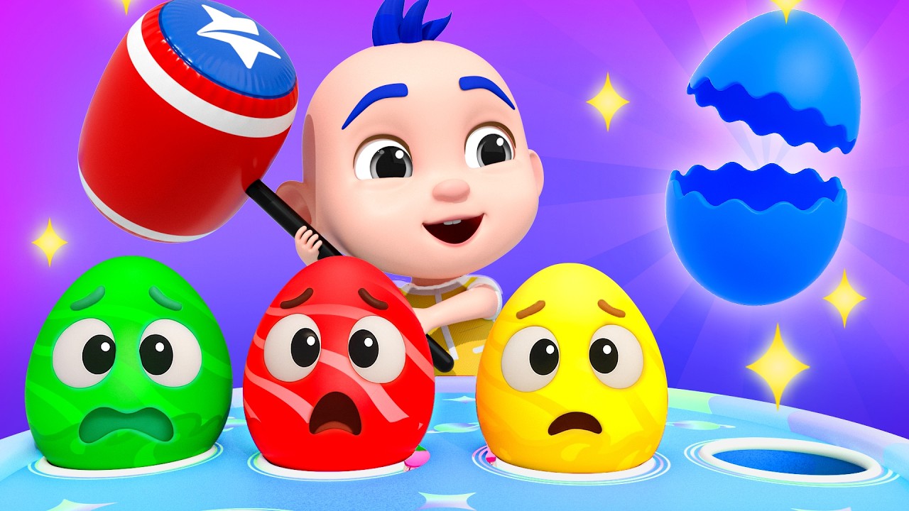 Lagu Telur Kejutan - Telur Warna - Surprise Eggs | Lagu Lucu - Lagu Anak - Rizky Bahasa Indonesia