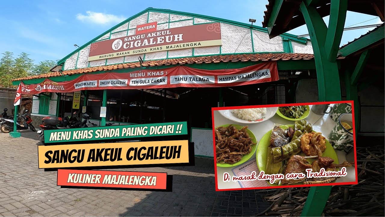 Кулинарный ресторан Sangu Akeul Cigaleuh в Маджаленгке, Индонезия.