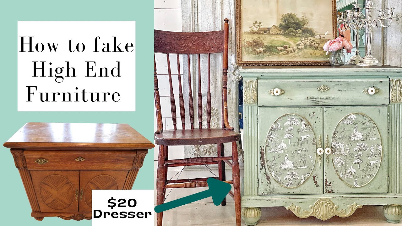 How To Fake High End Furniture | French Country Style | MDF Furniture