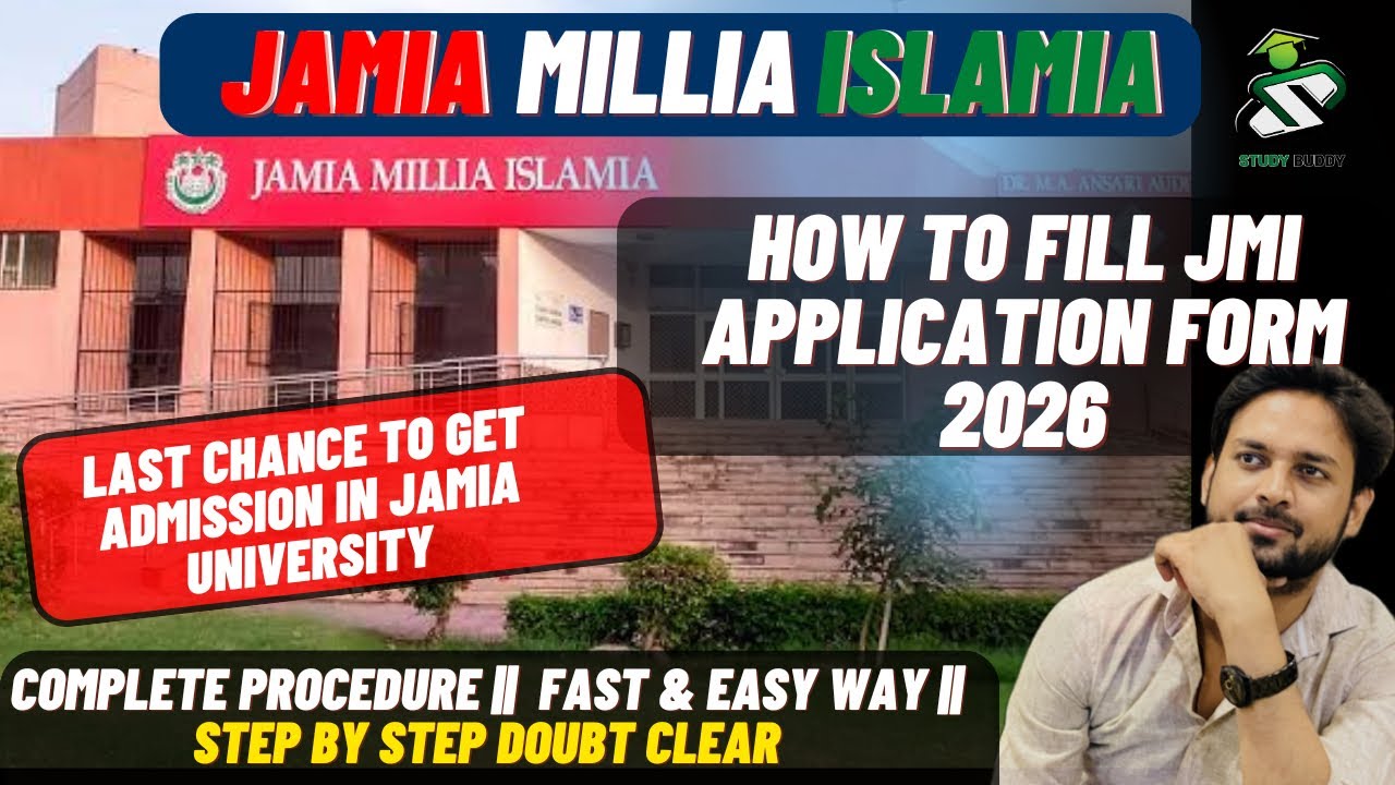 HOW TO FILL JAMIA FORM for all Courses 2026 || Step by Step Complete procedure JMI ADMISSSION 2026
