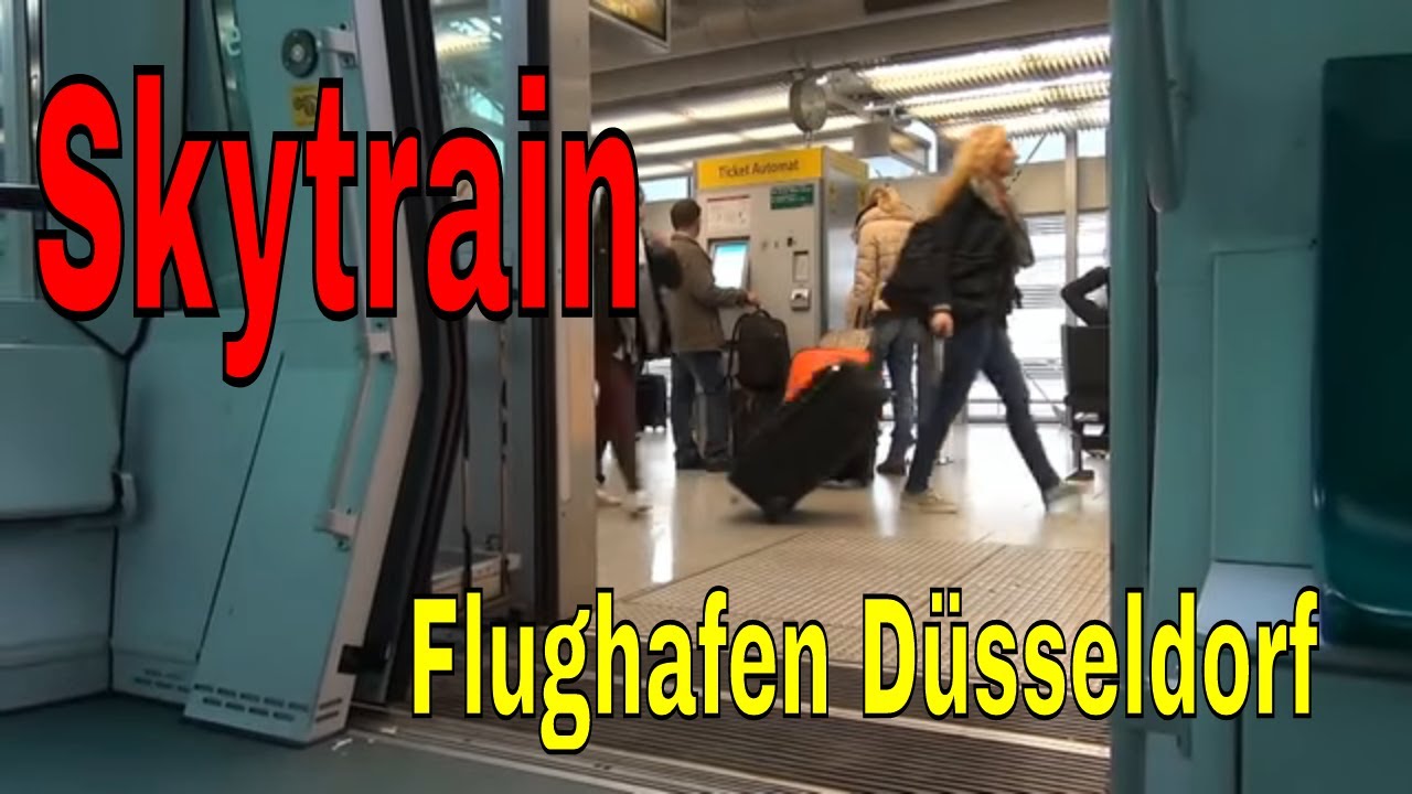 Der Skytrain Düsseldorf fährt zum Düsseldorf Flughafen