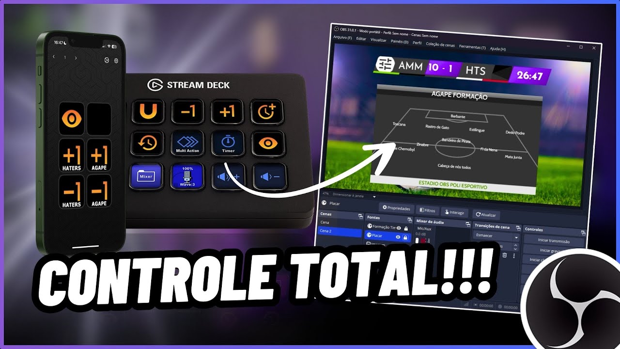 Como Controlar as Overlays usando Celular ou Stream Deck no OBS Studio - Uno Overlays