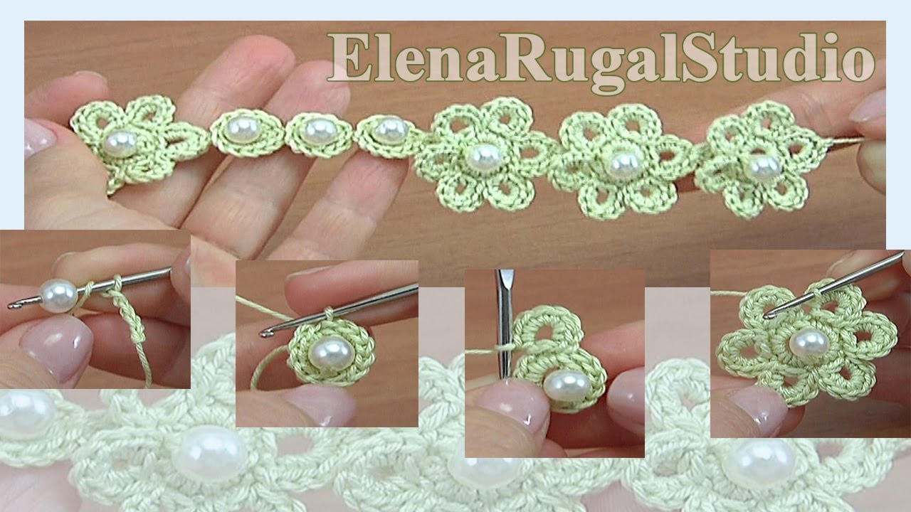 Crochet Floral Cord