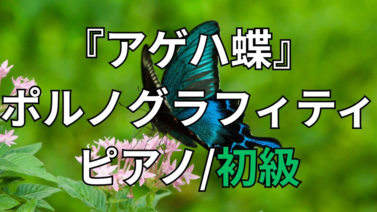 【楽譜】『アゲハ蝶』ポルノグラフィティ ピアノ/初級