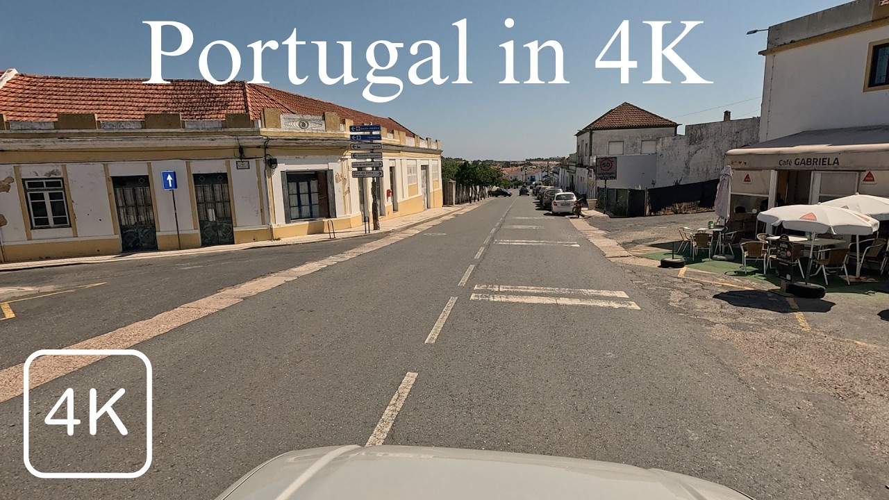 Peaceful 4K Drive in Portugal | Tanganheira to Santiago do Cacém | Relaxing Countryside Journey