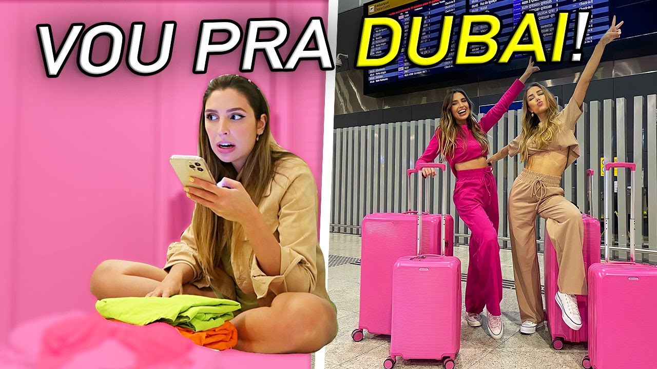 EU VOU PRA DUBAI! ARRUMANDO AS MALAS com AMO BELEZA | Julia Tedesco