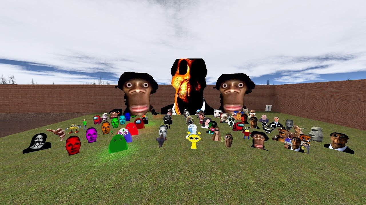Big Obunga Two Auughh And Hand Of Selene jhonpork Incle Nextbot Gmod Fun In Maze #nextbotgmod