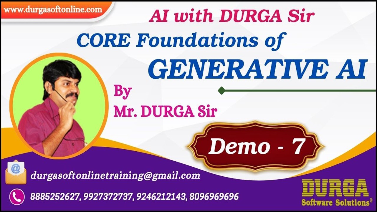 AI with DURGA Sir tutorials || Demo - 7 || by Mr. DURGA Sir On 18-01-2026 @7PM (IST)