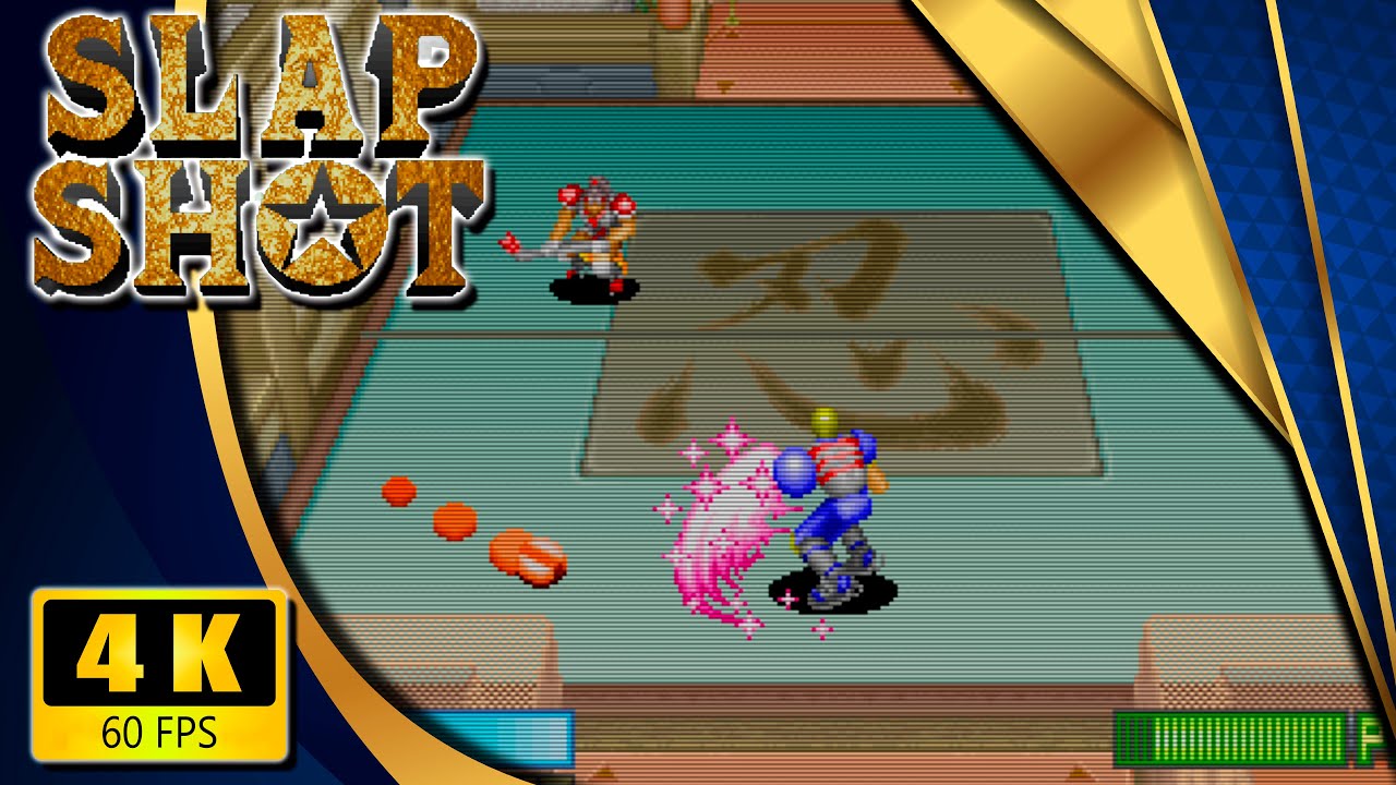 Slap Shot (Arcade) 【Longplay】