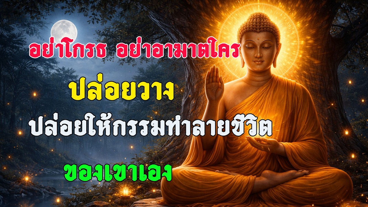 ธรรมะสอนใจ: อย่าโกรธ อย่าอาฆาตใคร ปล่อยวาง ปล่อยให้กรรมทำลายชีวิต ของเขาเอง