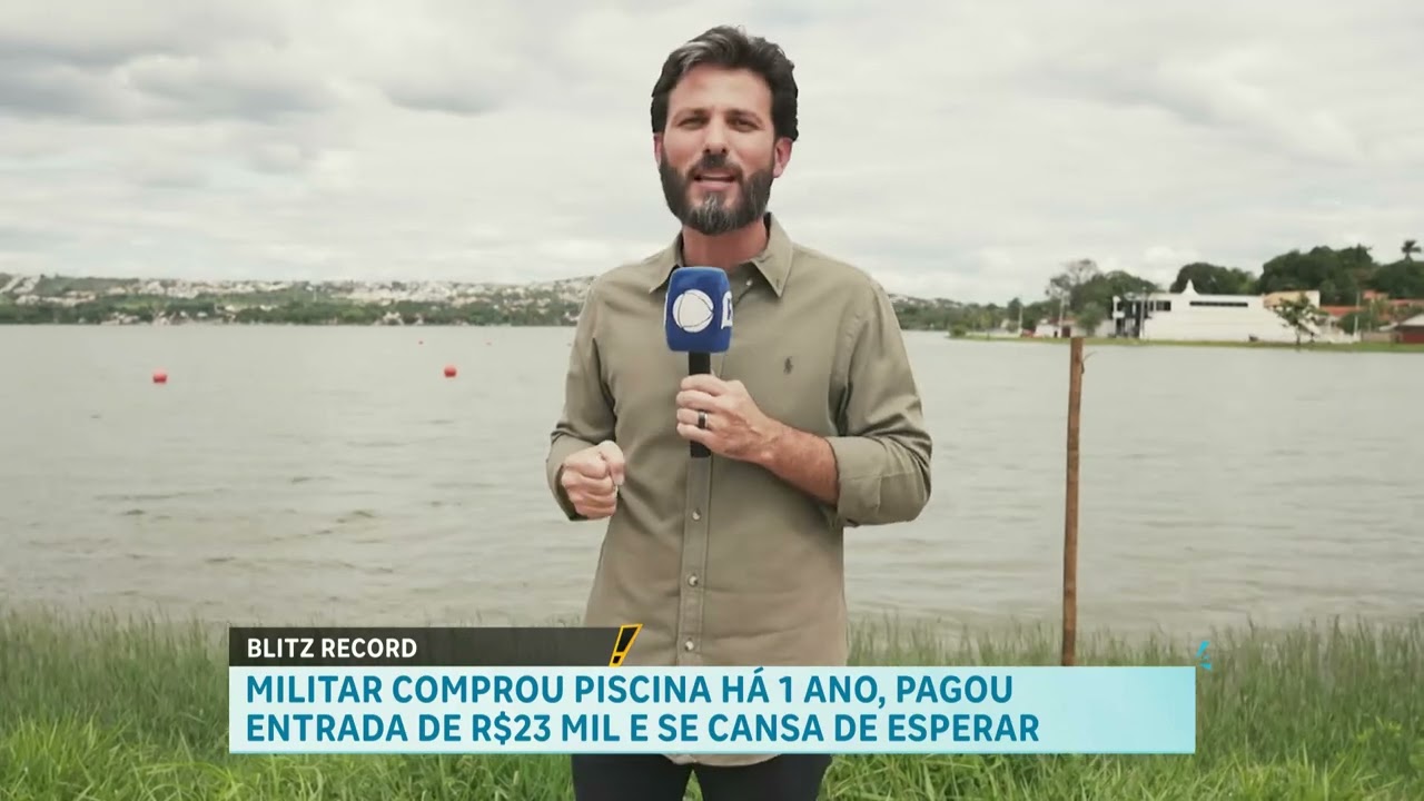 Blitz Record: militar paga R$ 23 mil por piscina e não recebe item após nove meses na Grande BH