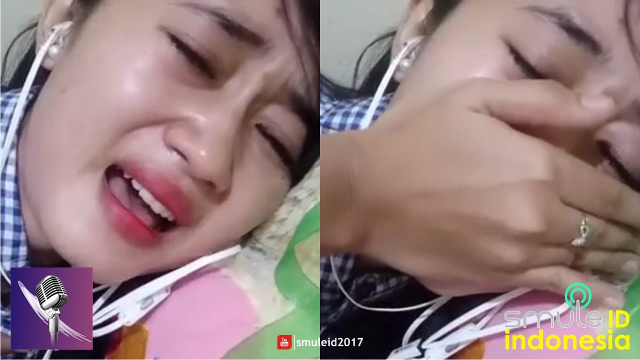 LAGI HEBOH !!! CEWEK CANTIK TAK KUASA MENAHAN TANGIS SAAT NYANYI DI SMULE