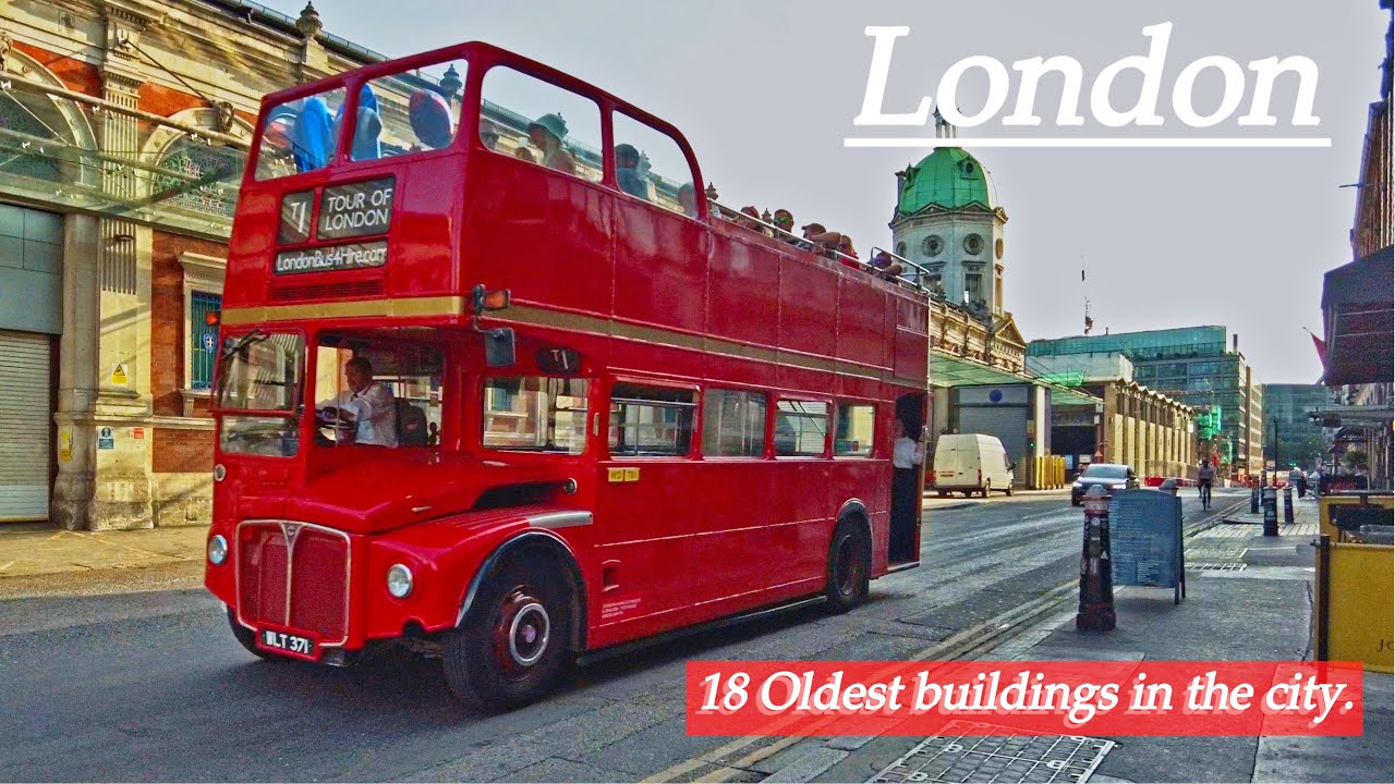 Exploring London, looking for the remaining 18 Oldest buildings in the city. 4K Walk. Part 03. Guide