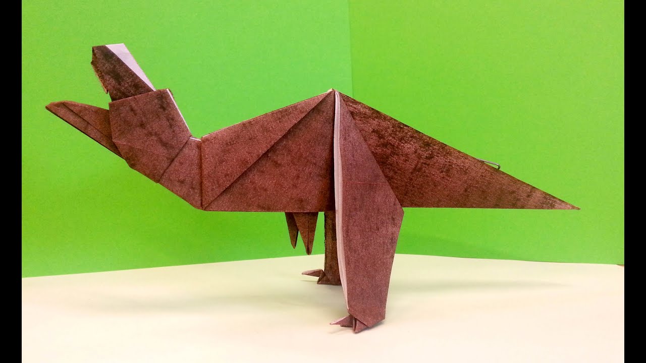 How To Make An Origami TRex
