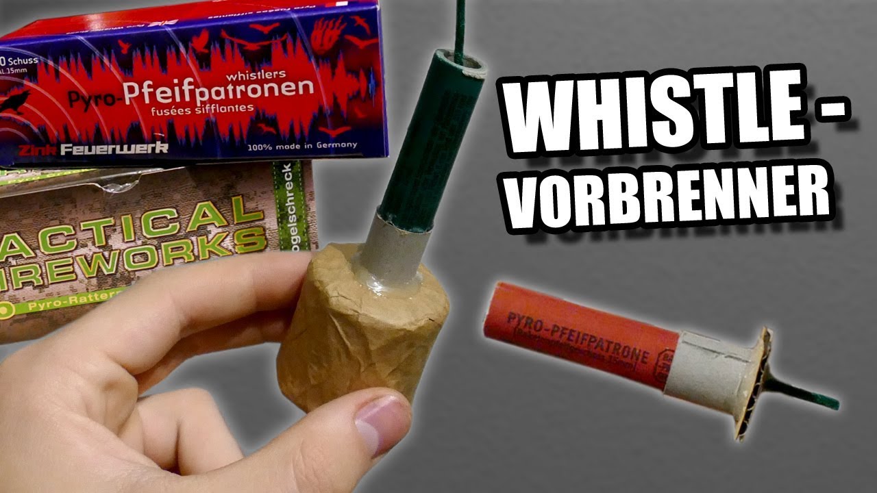 WHISTLE / Pfeifpatronen VORBRENNER für BKS Böller selber bauen