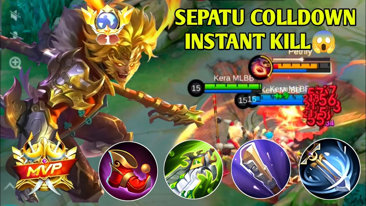 SUN PAKAI SEPATU COLLDOWN AUTO INSTANT KILL (MOBILE LEGENDS) 