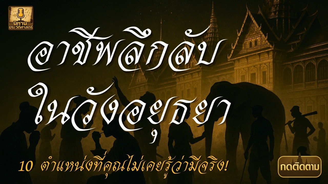 อาชีพลึกลับในวังอยุธยา 10 ตำแหน่งที่คุณไม่เคยรู้ว่ามีจริง!
