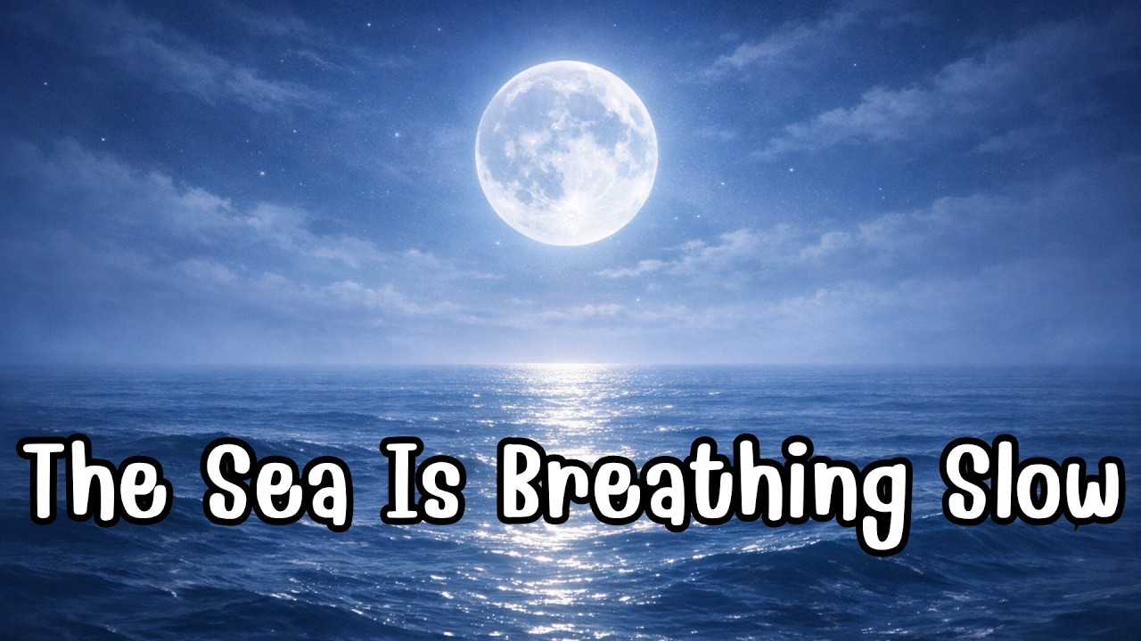 The Sea Is Breathing Slow 🌙 Deep Sleep Whisper Female Vocal | Night Ocean Sleep Music