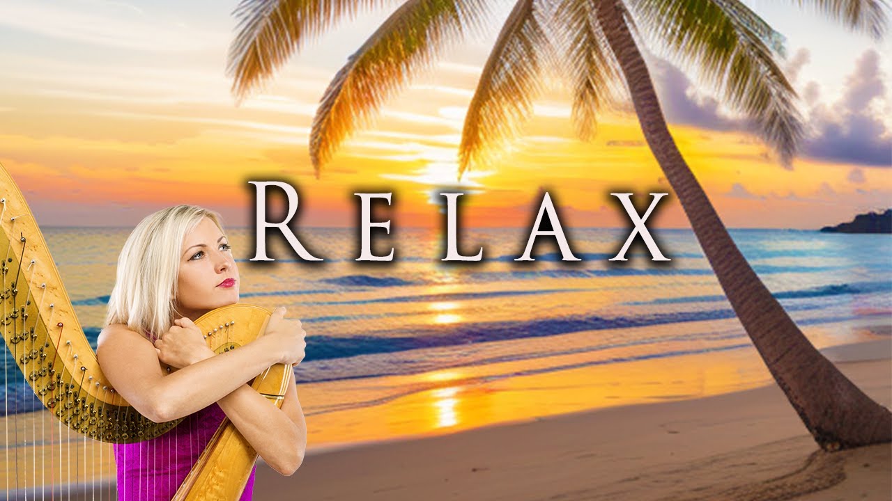 Relaxing Music at the Beach 😌 Heavenly Harp Instrumentals 😌 BGM
