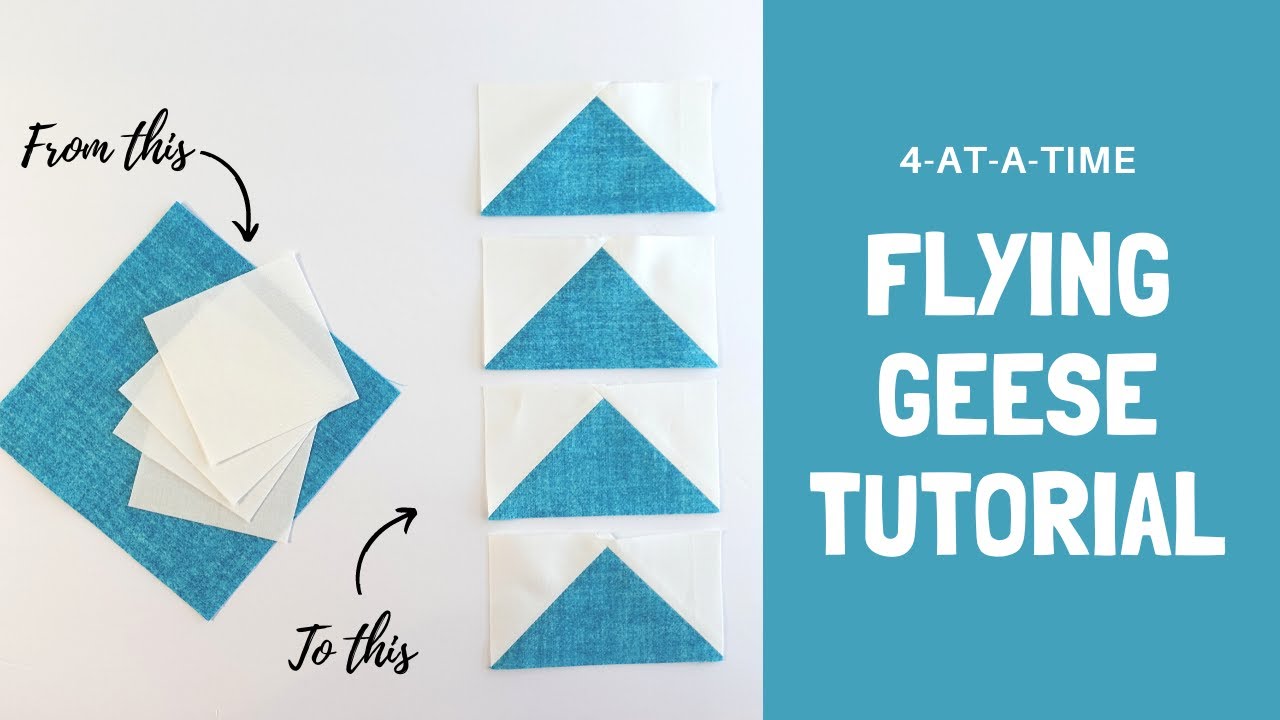 Flying Geese Quilt Block Tutorial