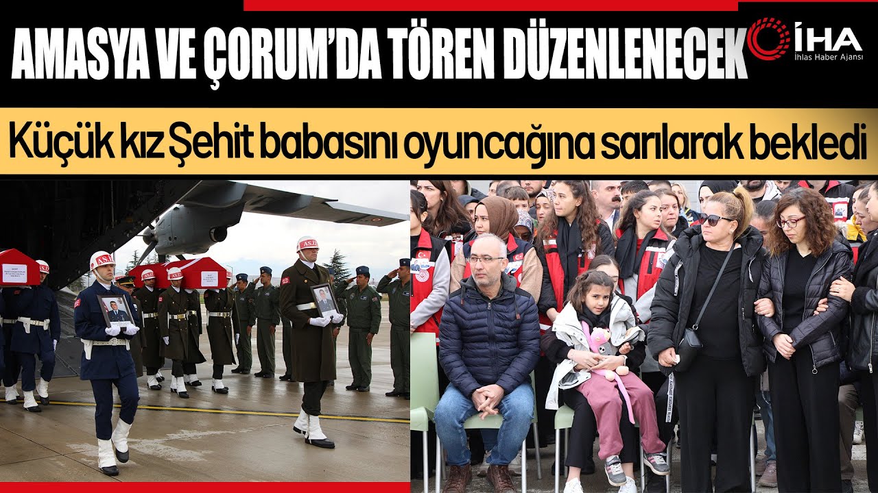 Şehit Babasının Naaşını Oyuncağına Sarılarak Bekledi