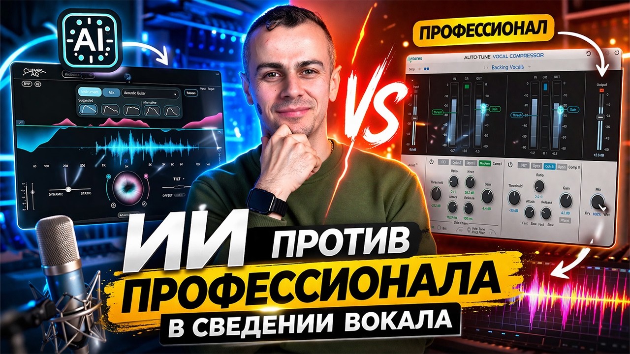 ИИ против Профессионала в сведении вокала
