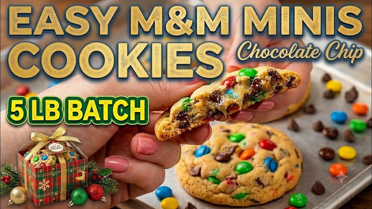 🎁🧺🍪 Простые мини-печенья с шоколадной крошкой и M&M's! Партия 2,3 кг