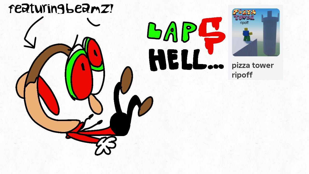 Pizza tower “ripoff” Roblox. (Lap 5 hell…)